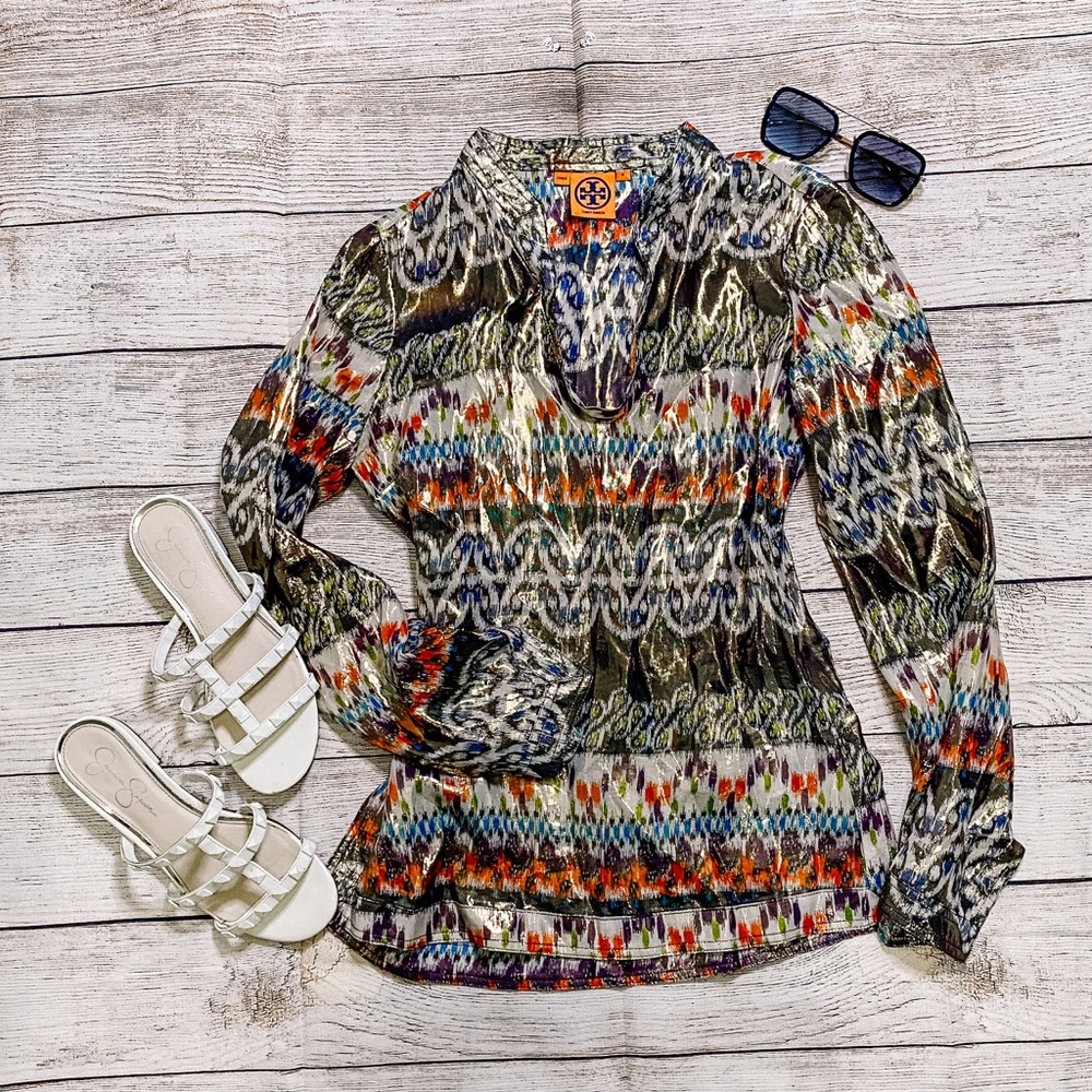 Tory Burch linen long sleeve shirt